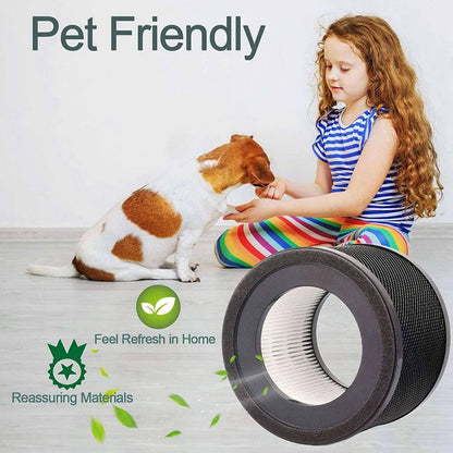 Filtre HEPA 3X pour purificateur d'air Taotronics TT-AP001 et VAVA VA-EE014 avec filtre à charbon actif