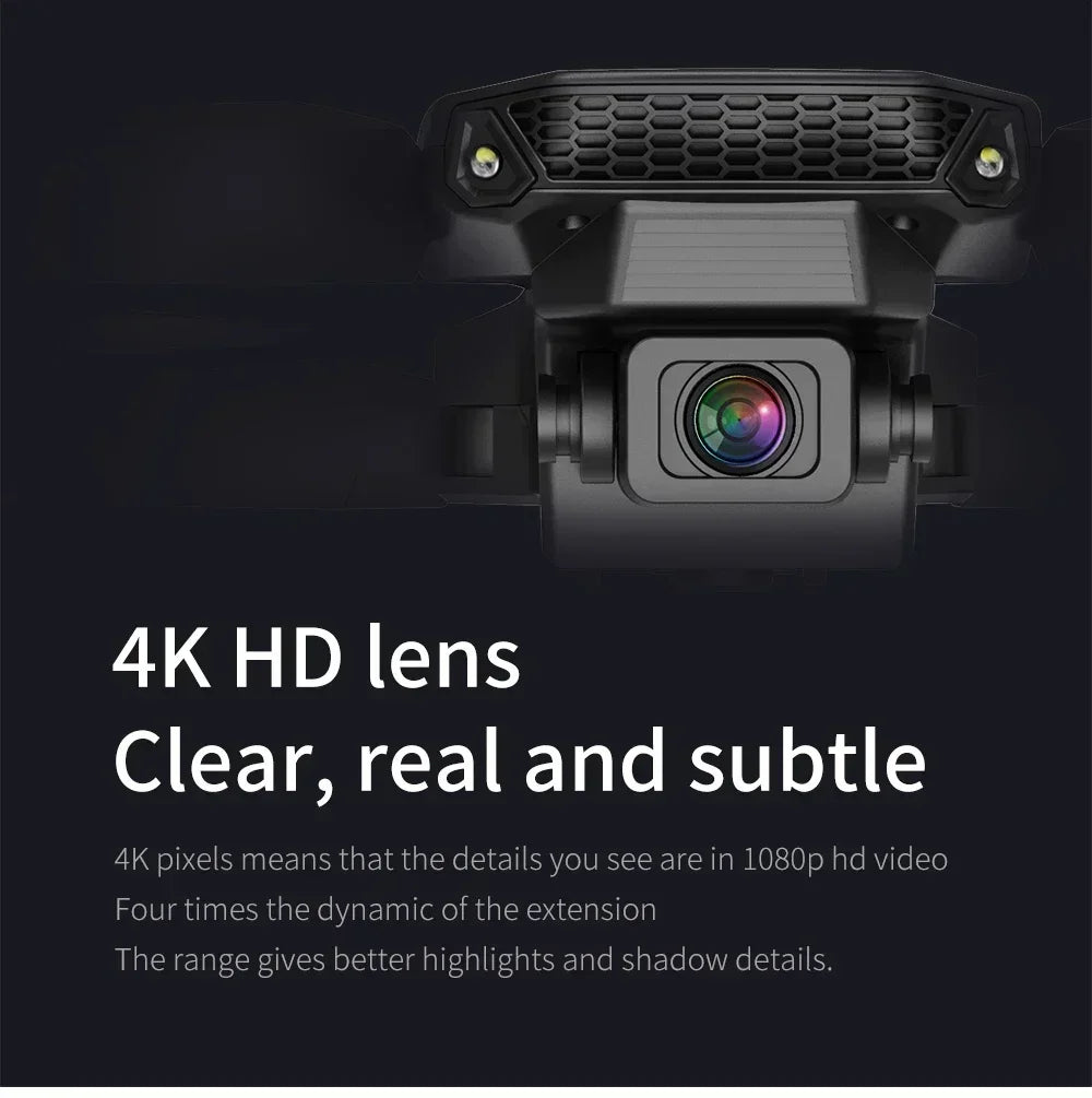 2025 New E88 WIFI FPV Drone Quadcopter With Wide Angle HD 4K Camera Height Hold RC Foldable Quadcopter Drones UAV Gifts Toys