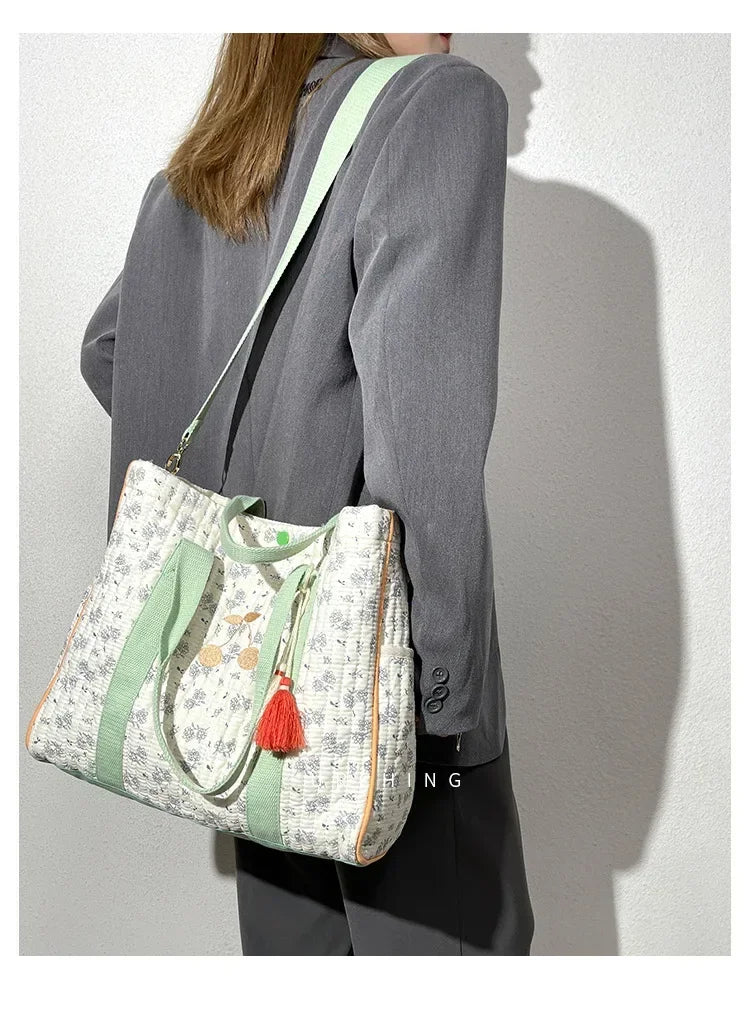 Diaper bag Mommy nappy Bag Large Capacity Tote Bag  Luxury Designer Bag Mother and Baby Bag Floral Messenger Diaper Bag