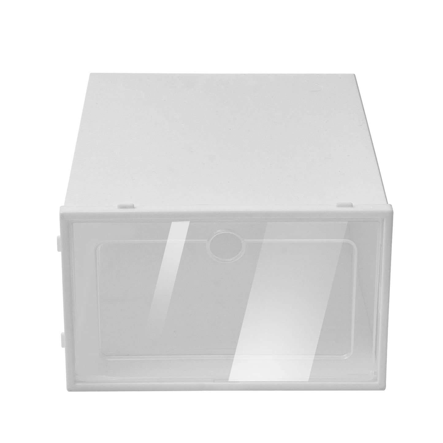 24 Pack Stackable Shoebox Thicken & Sturdy Clear Multifunctional Shoe Box for Universal Shoe Storage and Sneaker Boot Container