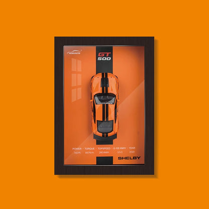 1:32 3D Photo Frame Wall Hanging Paintings Alloy Metal Diecast Model Car Home Trend Toy Decorations Display Valentine's Day Gift