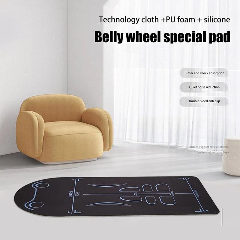 Tapis de yoga pour hommes et femmes, antidérapant et amortissant, idéal pour le Pilates à domicile et les exercices au sol.