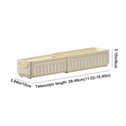 Plastic Expandable Storage Box Adjustable Stackable Retractable Storage Container Space Saving Large Capacity Drawer Storage Box