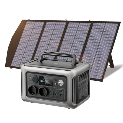 ALLPOWERS R600 Solar Generator with SolarPanel (Optional), 600W 299Wh LiFePO4 Portable Power Station with Solar Charger for Camp