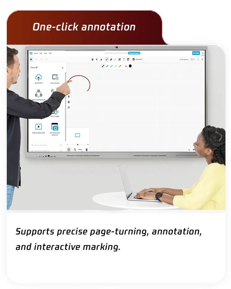 Smart LED Touch TV With Android WiFi 4K 50 55 65 75 Inch Smart Touch TV-Customizable Size OEM/ODM Karaoke TV Motherboard