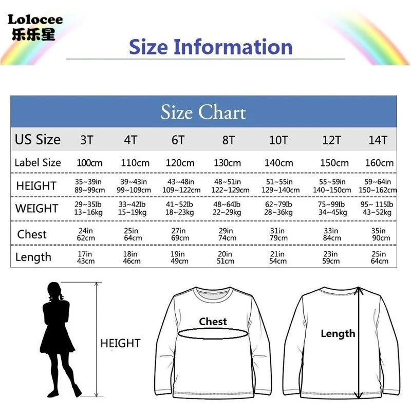 Toddlers Autumn T-shirts For Girl Long Sleeve Cute Tee Shirts Biggirl Casual T-shirts Little Girl Cotton Spring T-shirts