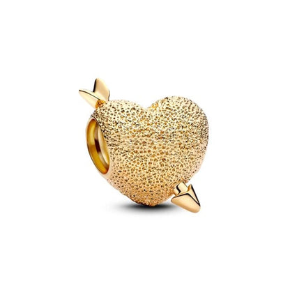 Nouvelle chaîne de sécurité plaquée or, fermoir cœur, arbre généalogique, perle breloque flocon de neige compatibles avec les bracelets européens originaux en argent 925 - Bijou à offrir