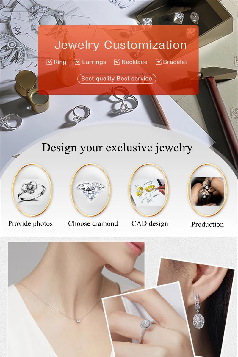 Bague d'éternité sertie d'une moissanite ronde de 2 mm, plaquée or jaune/rose, en argent S925. Bijou de fiançailles.