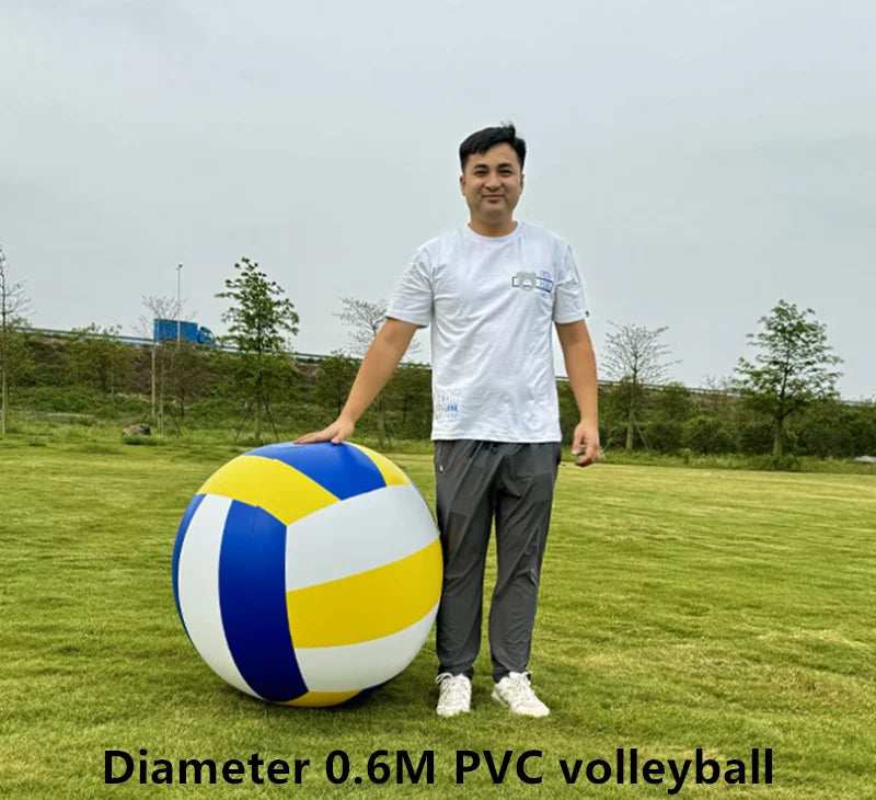0.6-2m Pvc Volleyball, Inflatable Balloon, Parent-Child Interactive Children's Toy Ball, Kindergarten Ball, Interactive Props