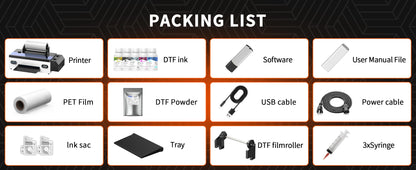 Colorsun A3+R1390 DTF Printer T-shirt Transfer Printing Machine Impresora a3 dtf Printers For T-Shirt Hoodies Bags Sweatshirt