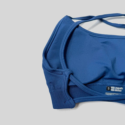 Sexy Backless Impact Strappy Bra Top Women High Support Thin Sport Seamless Bras Scrunch Sports Workout Fitness Tank