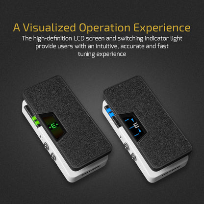 HOTONE Multi-function Tuner Press 4 in 1 Switchable Volume & Expression Padel with Buffer switch and Visible Tuner