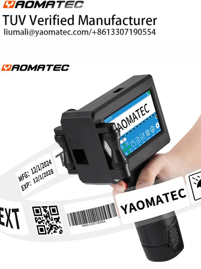 Include cartridge: S1730 12.7MM printing gun batch coding machine logo code printer expiry date portable handheld inkjet printer