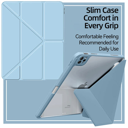 For iPad Case 2024 Air 11 13 M2 Pro 11 13 for 10 Gen Pro 10.5 10.2 9th 8th 6th 5th 9.7 Mini 6 Acrylic Smart Case with Pen Holder