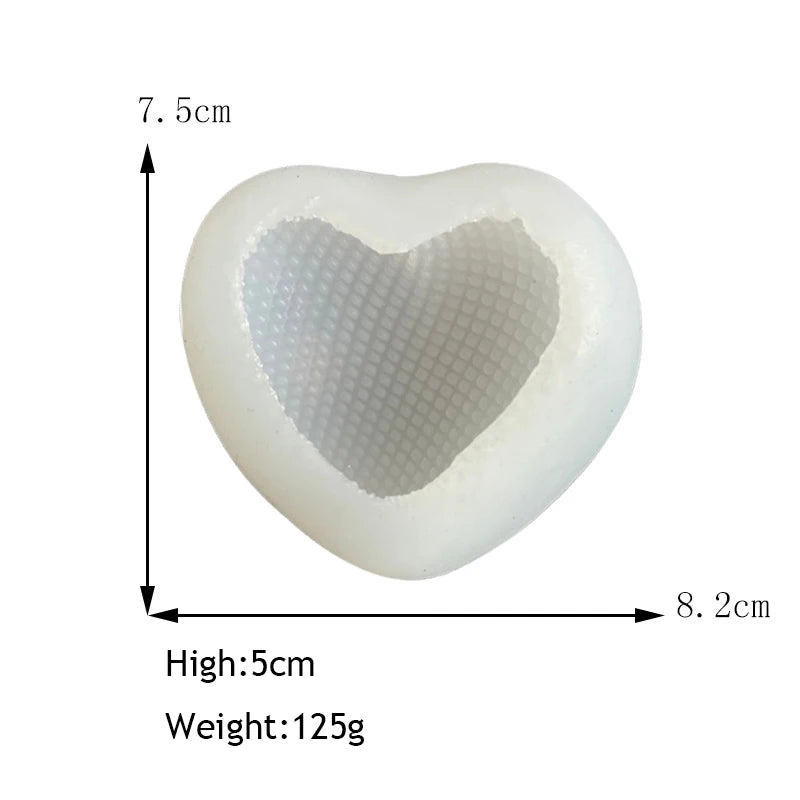 Love Silicone Mold Heart Soap Candle Making Supplies Mould Mousse Cake DIY Wedding Chocolate Baking Decor Valentine's Day Gifts