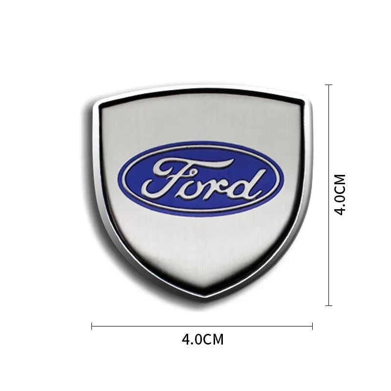 3D Metal Car Side Fender Trunk Emblem Badge Decoration Stickers For Ford Focus 2 3 Mk2 Mk3 Fiesta Mondeo Ranger Ecosport Kuga ST