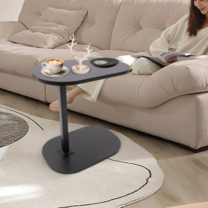 Table d'appoint moderne autoportante en forme de C, petite table basse, table d'appoint réglable en hauteur