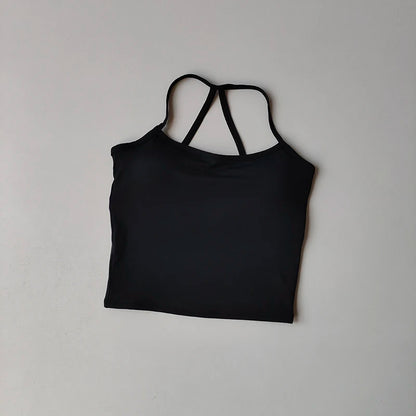 2PCS Gym Fitness Medium-intensity Sports Vest Beauty Back Yoga Suit Sports Bra Women Pilates Bra High Waist Hip Lift Shorts Set