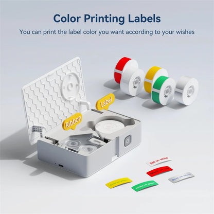 Niimbot B18 Thermal Transfer Label Printer Mini Label Maker for Perfume/Cable/Garden Self-Adhesive Labels Long-term Storage