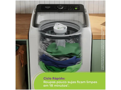 Lave-linge Consul 13 kg, panier en inox, 12 programmes de lavage blancs CWN13AB - 110 V