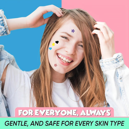 432 Patchs Anti-Boutons Colorés en PE, Mignons Patchs Anti-Boutons en Forme d'Étoile, Invisibles et Efficaces