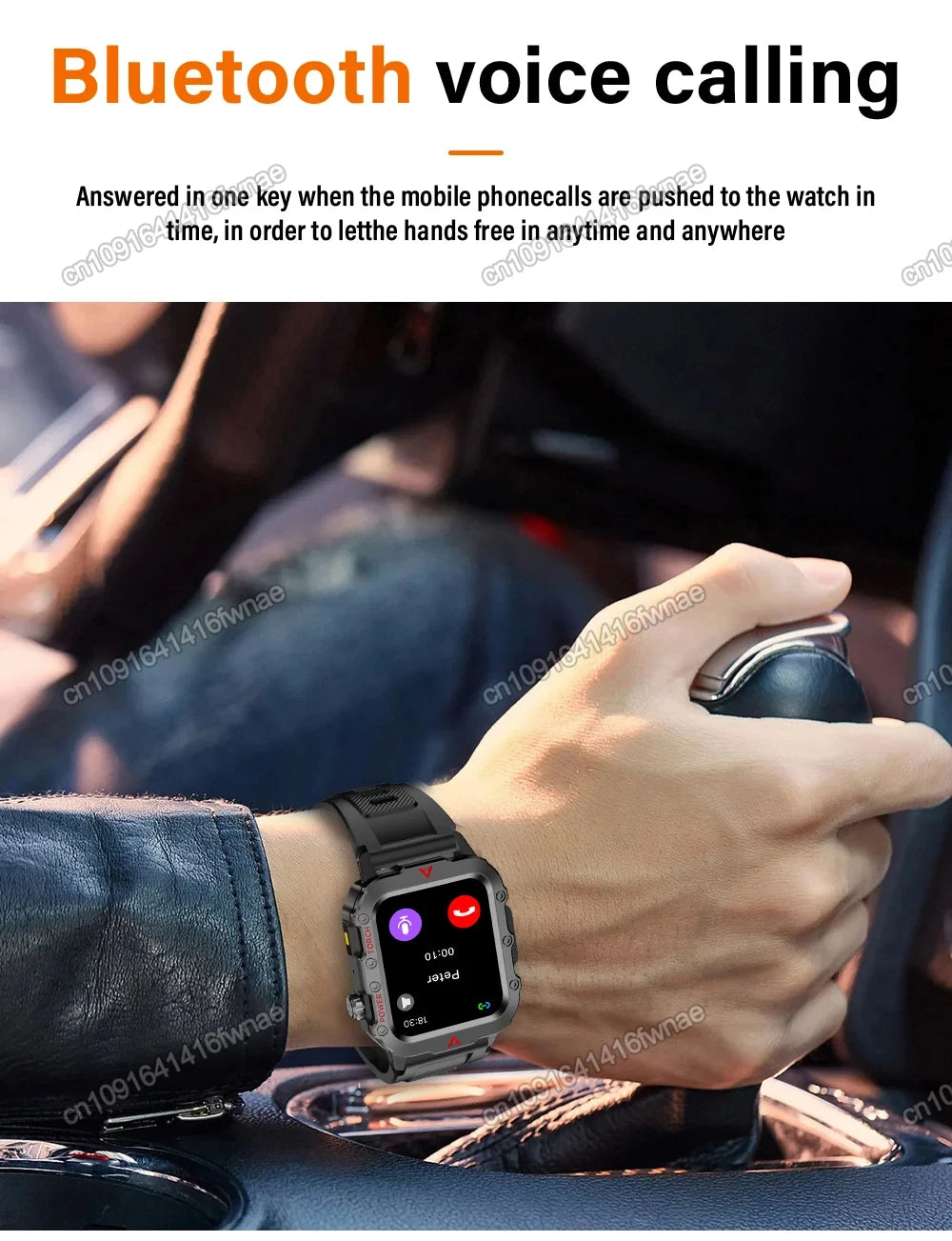 2025 Smartwatch Military Outdoor Sports Watches For Man Woman LED Flashlight Health Monitoring 1.73 inch Bluetooth Watches New