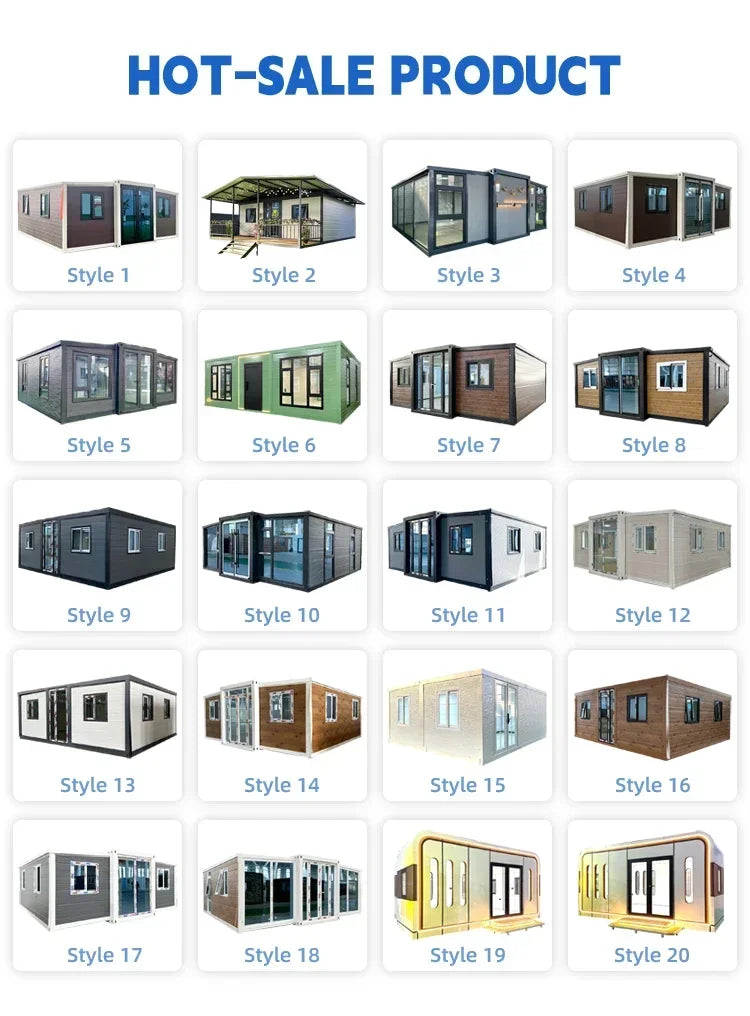 40Ft 20Ft Luxury Foldable Expandable Container House Camping Prefabricated Tiny Portable Folding Container House