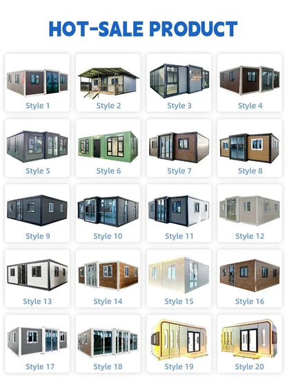 40Ft 20Ft Luxury Foldable Expandable Container House Camping Prefabricated Tiny Portable Folding Container House