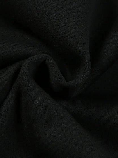 Sweat-shirt femme « We’re All Mad Here » imprimé lettres, col rond, décontracté pour l’automne et le printemps, vêtements pour femmes