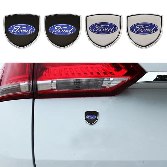 3D Metal Car Side Fender Trunk Emblem Badge Decoration Stickers For Ford Focus 2 3 Mk2 Mk3 Fiesta Mondeo Ranger Ecosport Kuga ST