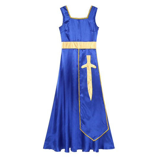 Women Robe Praise Lyrical Dance Dress Church Choir Worship Liturgical Performance Costume Sleeveless Tunic Gown Dancewear Clothe