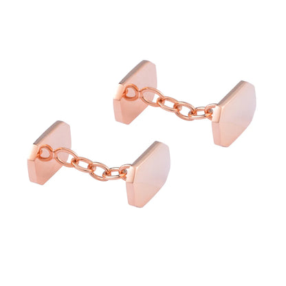 Double Sided Fritillaria Chain Cufflinks Men's French Shirt Personalized Button Valentine's Day Gifts Friend Birthday Present