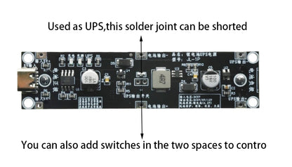 5V 9V 12V Type-C 18650 Lithium Battery Boost Step Up Module UPS Uninterruptible Power Supply Charge Discharge Same Time 1A