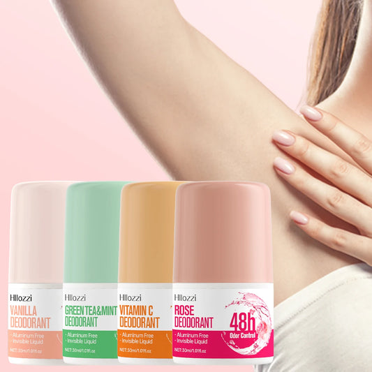 vitamin c，rose，vanilla，green tea & mint deodorant 48 hours long lasting fragrance Fruity perfume Skin care