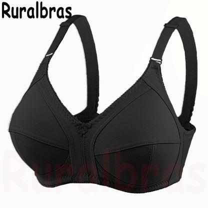 Ruralbras Sexy Women's Bras Wireless Full Coverage D/E/F for Plus Size Non Padded Comfort Soft Bra Minimizer Top Female Lingerie