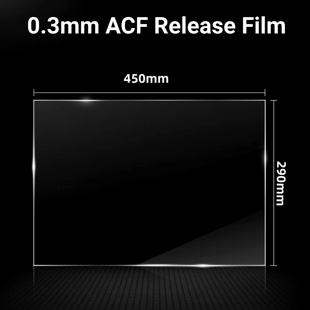 3Pcs ACF Film 290x450x0.3mm For Phrozen Sonic Mega 8KS 8K V2 HALOT Mega Saturn 3 Ultra Release Films Resin 3D Printer Parts
