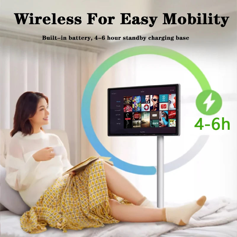 Téléviseur intelligent interactif 24 pouces avec écran tactile, salle de sport et jeux en direct