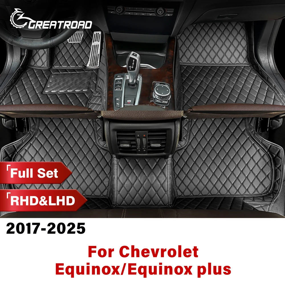 For Chevrolet Equinox/Equinox plus 2017-2025 Custom Car Floor Mats Automobile Carpet Cover Interior Accessories Protective Pad