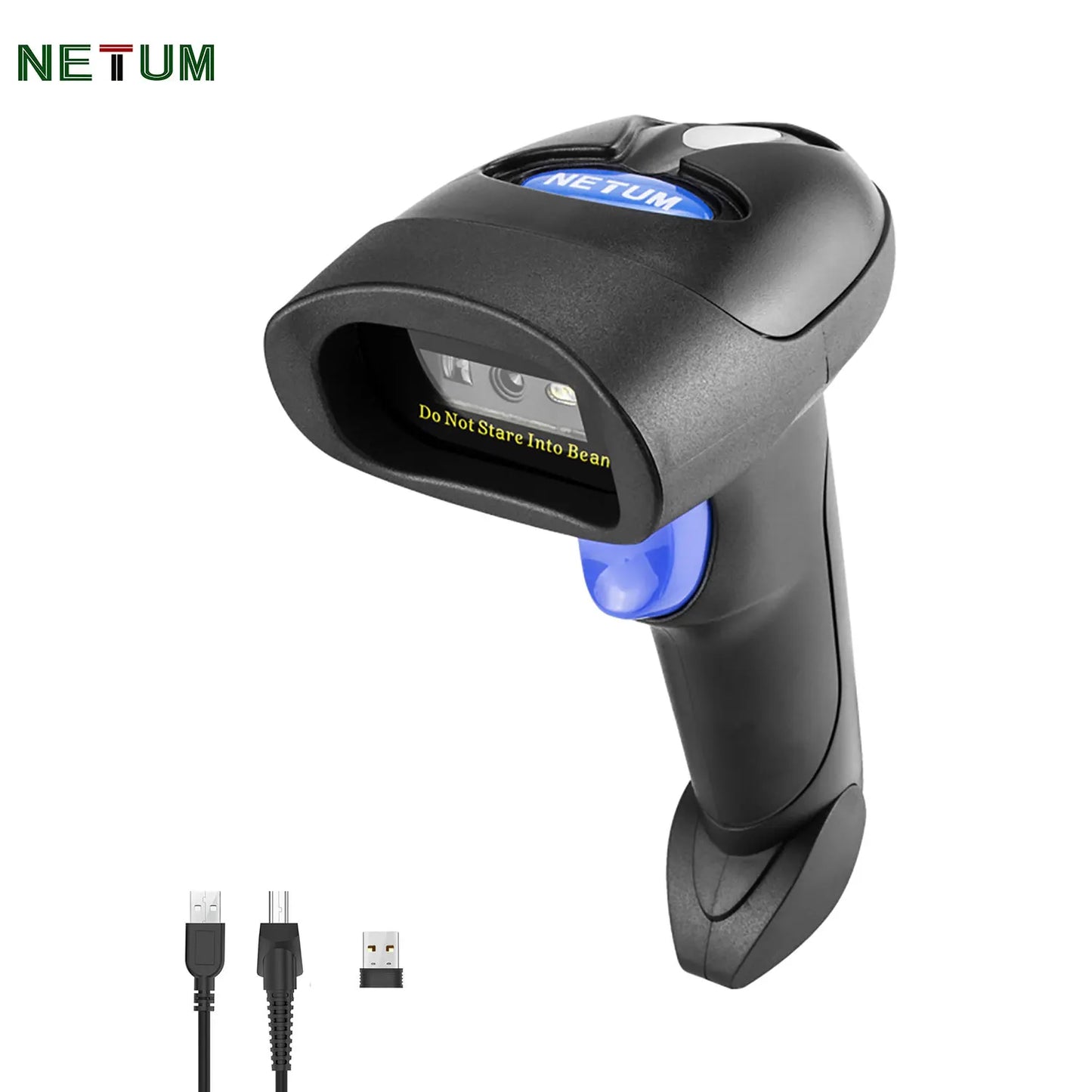 Scanner de codes-barres 2D filaire NETUM L8BL-W et lecteur de codes-barres QR sans fil Bluetooth L8BL-B : détection automatique PDF417 pour la lecture de codes-barres en point de vente.