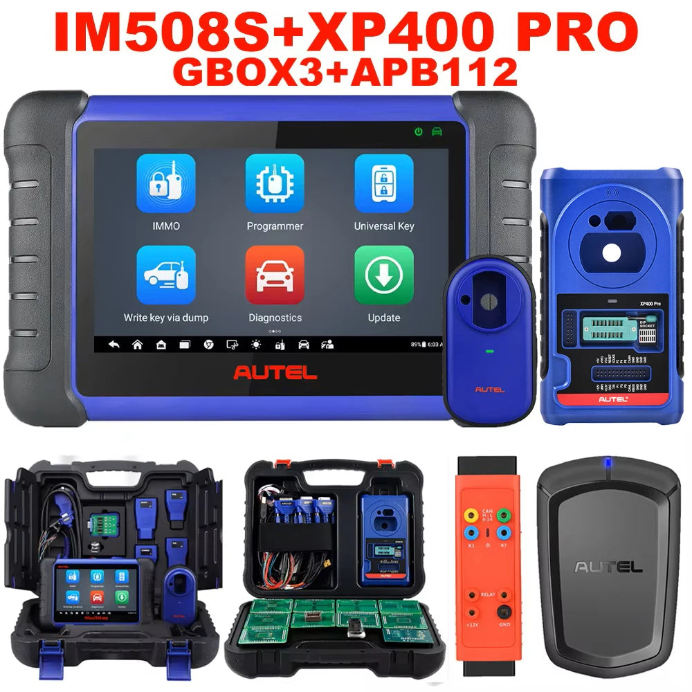 Autel MaxiIM IM508S IMMO Key Programming Diagnostic Tools Auto OBD2 Programmer Scanner All Systems 2 Years Free Update PK KM100