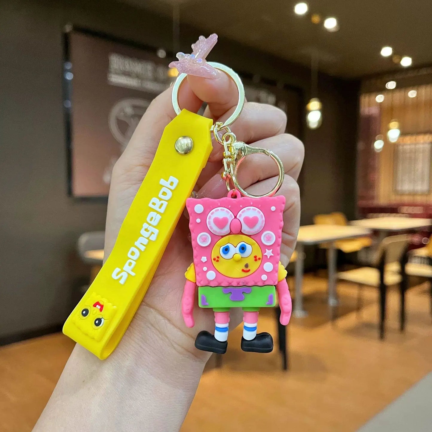 New Spongebob Patrick Star Keychain Creative And Cute Figurine Pendant