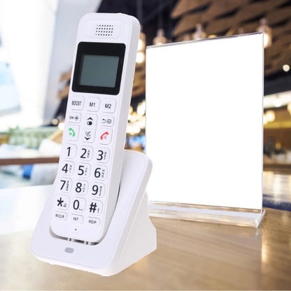 D1018 Digital Cordless Phone Large LED Display Telephone for Home Offices with Caller Display Handsfree Low Radiation