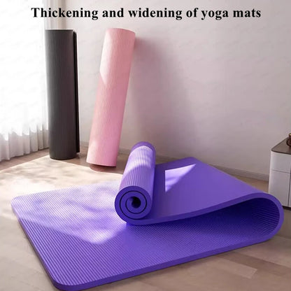 Tapis de yoga épais 183 x 60 cm, antidérapant, en mousse de 20 mm pour un confort optimal, idéal pour le yoga, le Pilates et la gymnastique.