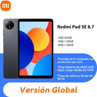 Global Version Xiaomi Redmi Pad SE 8.7 inch Mi Tablet 90Hz Display 6650mAh MTK Helio G85 Dual speakers Dolby Atmos®