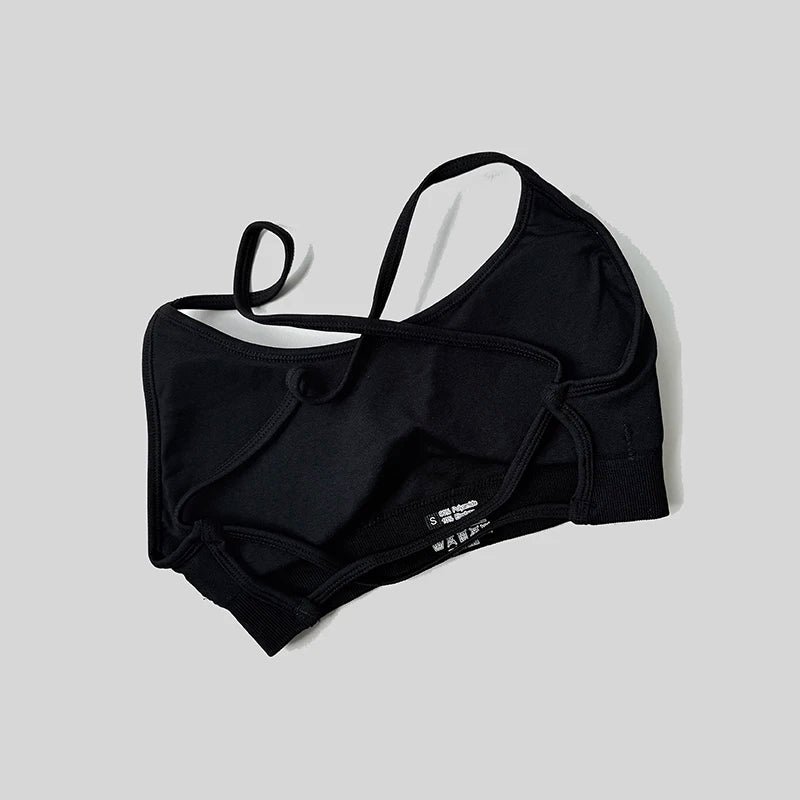 Sexy Backless Impact Strappy Bra Top Women High Support Thin Sport Seamless Bras Scrunch Sports Workout Fitness Tank