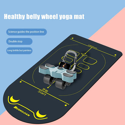 Tapis de yoga pour hommes et femmes, antidérapant et amortissant, idéal pour le Pilates à domicile et les exercices au sol.