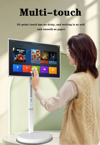Téléviseur intelligent interactif 24 pouces avec écran tactile, salle de sport et jeux en direct