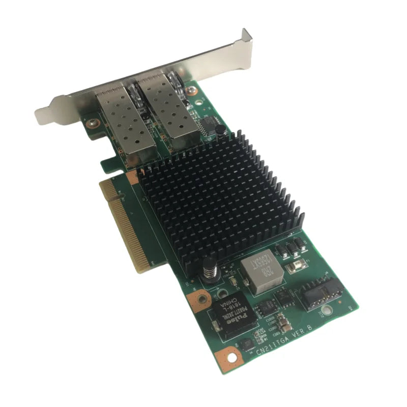 For Intel X520-DA2 E10G42BTDA SR2 82599ES SFP+AOC Dual Optical Port 10G Gigabit Fiber Optic Network Card