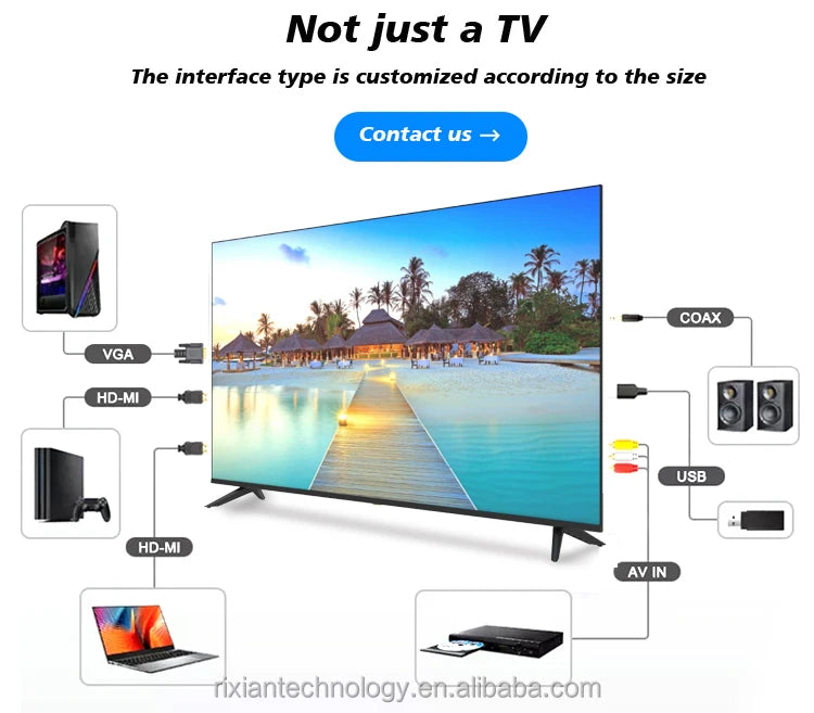 43 55 65 75 Inch Smart Tv Android Wifi T2S2 4K Smart Television 60 75hz High Definition For Home