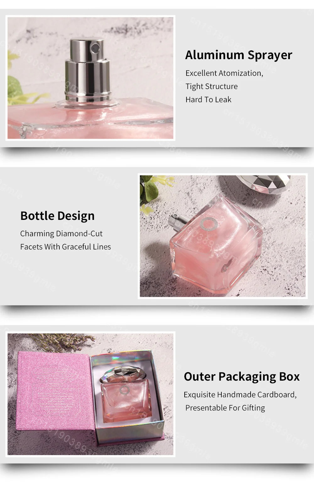 Women's Perfumes Pheromone Women's Perfume Fresh Floral Fragrance Eau De Parfum Natural Long Lasting Cologne Spray Dating Gift